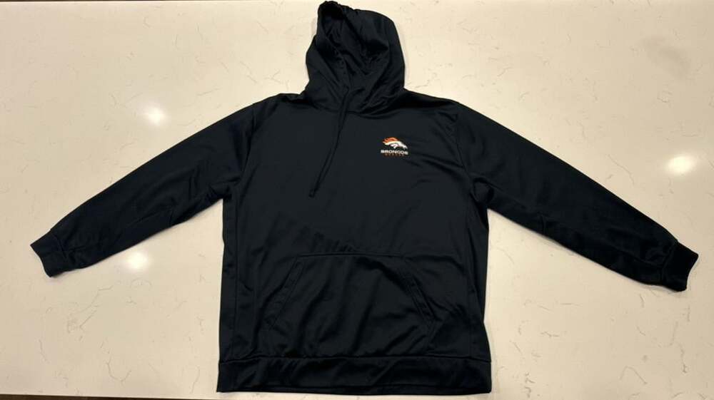 Dunbrooke Denver Broncos Hoodie Size XL Navy Blue Pullover